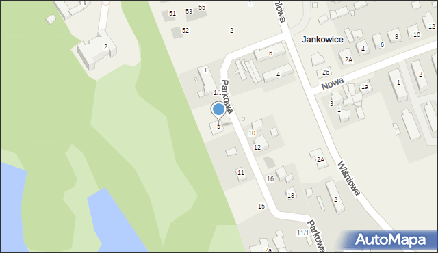 Jankowice, Parkowa, 5, mapa Jankowice