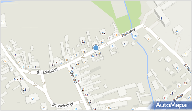 Janowiec Wielkopolski, Parkowa, 4, mapa Janowiec Wielkopolski