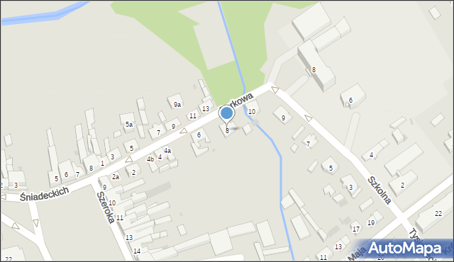 Janowiec Wielkopolski, Parkowa, 8, mapa Janowiec Wielkopolski