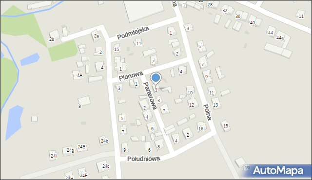 Janowiec Wielkopolski, Parterowa, 1, mapa Janowiec Wielkopolski