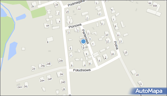 Janowiec Wielkopolski, Parterowa, 4, mapa Janowiec Wielkopolski