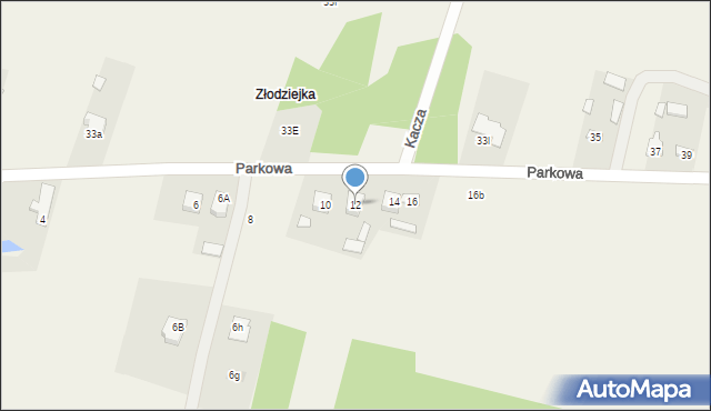 Jasienica, Parkowa, 12, mapa Jasienica