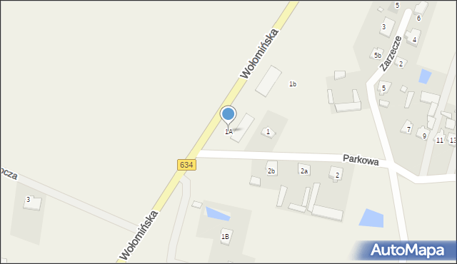 Jasienica, Parkowa, 1A, mapa Jasienica