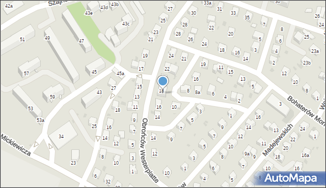 Jasło, Pawłowskiego Stanisława, 12a, mapa Jasła