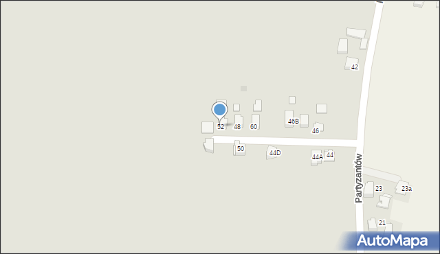 Jastrzębie-Zdrój, Partyzantów, 52, mapa Jastrzębie-Zdrój