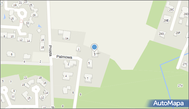 Jazgarzewszczyzna, Palmowa, 3, mapa Jazgarzewszczyzna