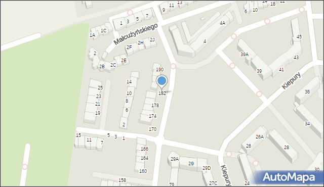 Jelenia Góra, Paderewskiego Ignacego Jana, 182, mapa Jelenia Góra