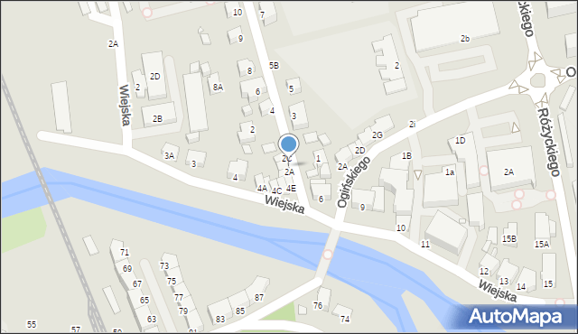 Jelenia Góra, Paderewskiego Ignacego Jana, 2B, mapa Jelenia Góra