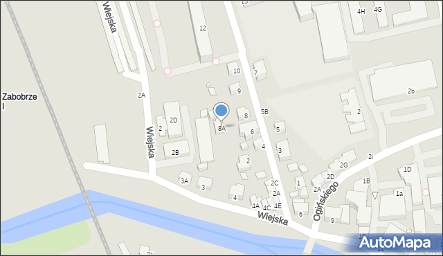 Jelenia Góra, Paderewskiego Ignacego Jana, 8A, mapa Jelenia Góra