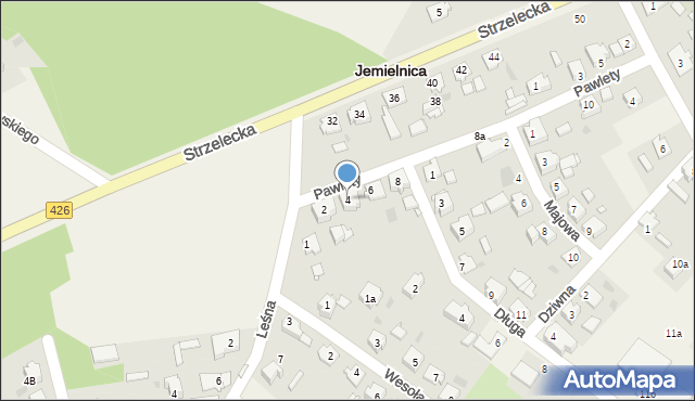 Jemielnica, Pawlety Antoniego, 4, mapa Jemielnica