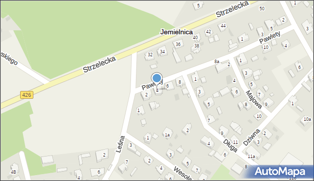 Jemielnica, Pawlety Antoniego, 4, mapa Jemielnica