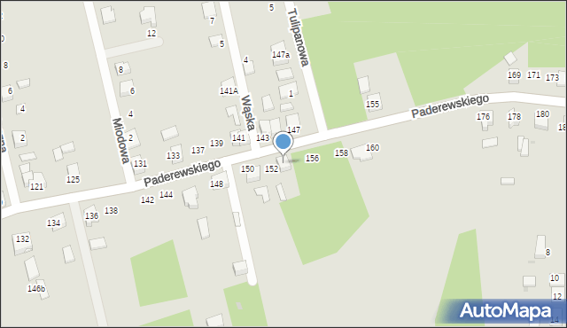 Kalety, Paderewskiego Ignacego Jana, 154, mapa Kalety