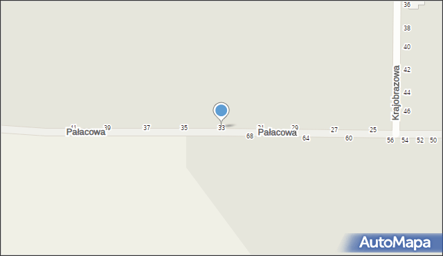 Kalisz, Pałacowa, 33, mapa Kalisza