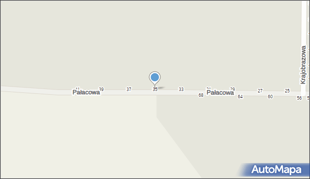 Kalisz, Pałacowa, 35, mapa Kalisza