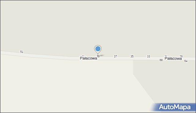 Kalisz, Pałacowa, 39, mapa Kalisza