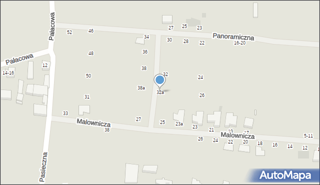 Kalisz, Panoramiczna, 32a, mapa Kalisza