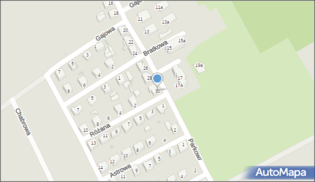 Kamieniec Ząbkowicki, Parkowa, 30, mapa Kamieniec Ząbkowicki