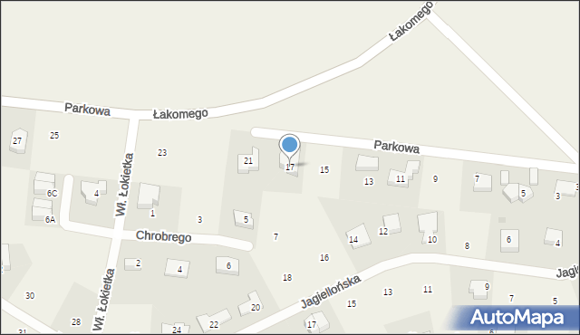 Kąpino, Parkowa, 17, mapa Kąpino