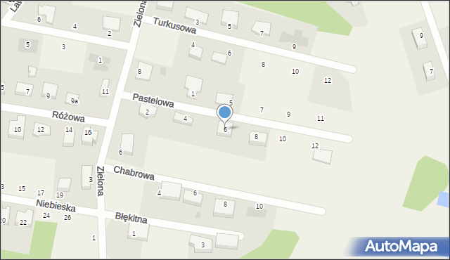 Karczemki, Pastelowa, 6, mapa Karczemki