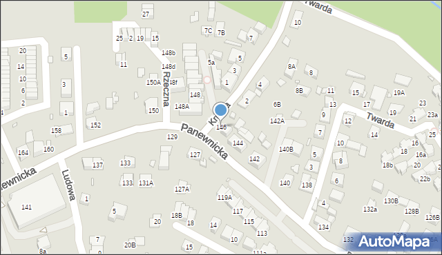 Katowice, Panewnicka, 146, mapa Katowic