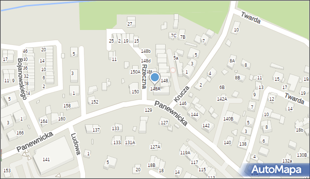 Katowice, Panewnicka, 148A, mapa Katowic