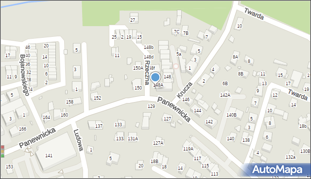 Katowice, Panewnicka, 148j, mapa Katowic