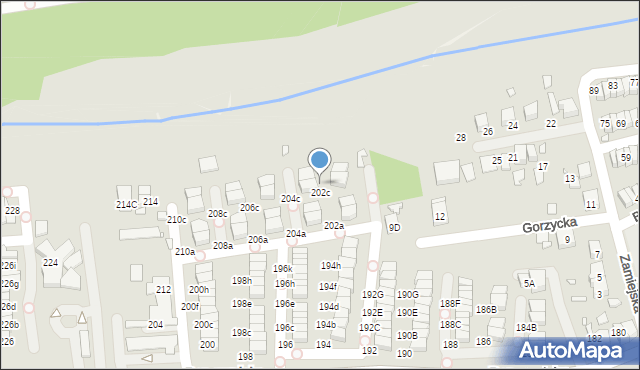 Katowice, Panewnicka, 202d, mapa Katowic