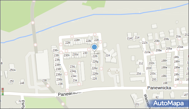 Katowice, Panewnicka, 226j, mapa Katowic