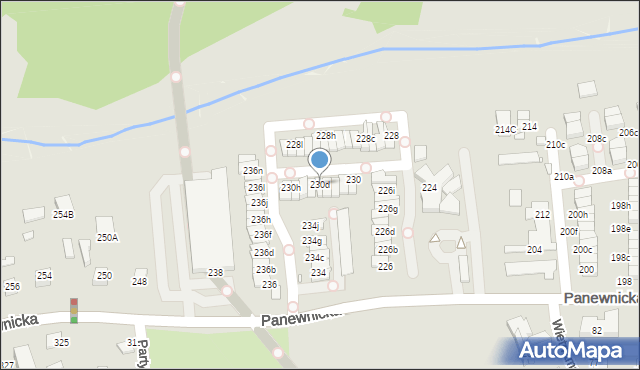 Katowice, Panewnicka, 230d, mapa Katowic