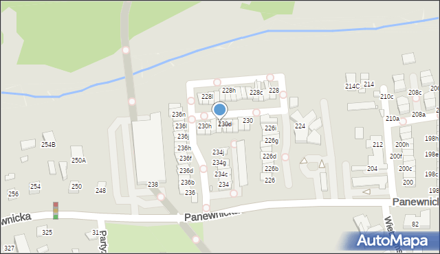 Katowice, Panewnicka, 230e, mapa Katowic