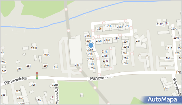 Katowice, Panewnicka, 236g, mapa Katowic