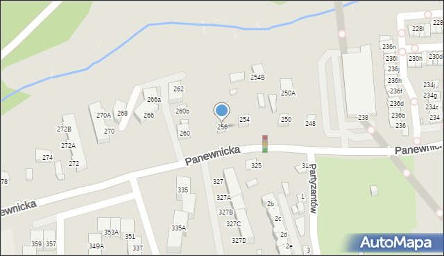 Katowice, Panewnicka, 256, mapa Katowic