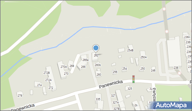 Katowice, Panewnicka, 262, mapa Katowic