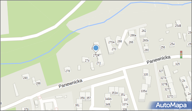 Katowice, Panewnicka, 272A, mapa Katowic