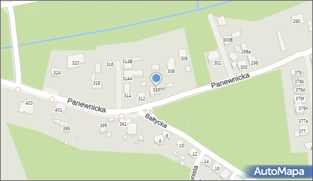 Katowice, Panewnicka, 310, mapa Katowic