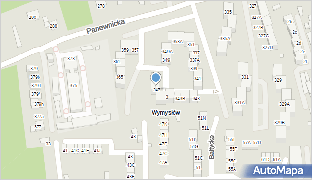 Katowice, Panewnicka, 347, mapa Katowic