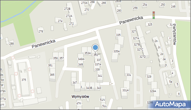 Katowice, Panewnicka, 351, mapa Katowic