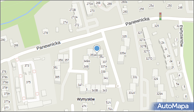 Katowice, Panewnicka, 353, mapa Katowic