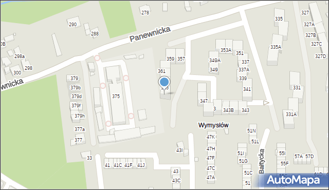 Katowice, Panewnicka, 367, mapa Katowic
