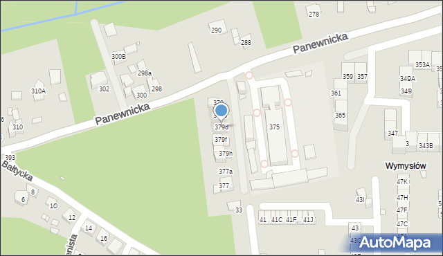 Katowice, Panewnicka, 379d, mapa Katowic