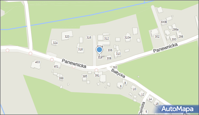 Katowice, Panewnicka, 314, mapa Katowic