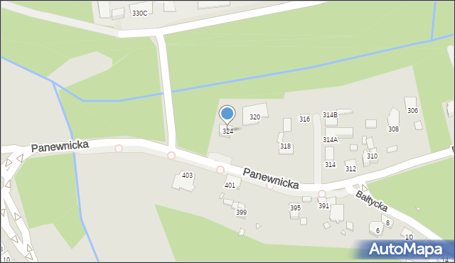 Katowice, Panewnicka, 324, mapa Katowic