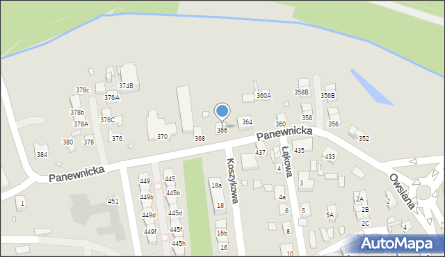 Katowice, Panewnicka, 366, mapa Katowic