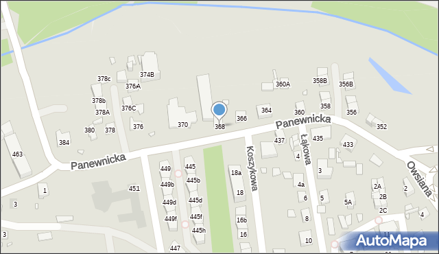 Katowice, Panewnicka, 368, mapa Katowic