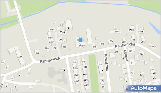 Katowice, Panewnicka, 370, mapa Katowic