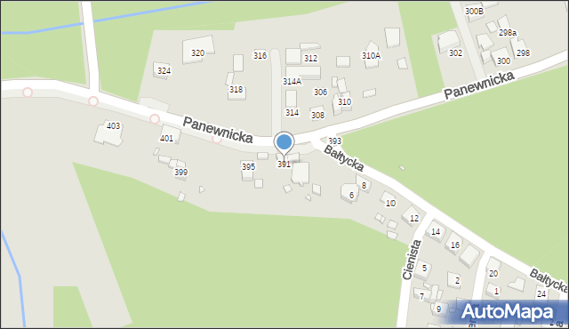 Katowice, Panewnicka, 391, mapa Katowic