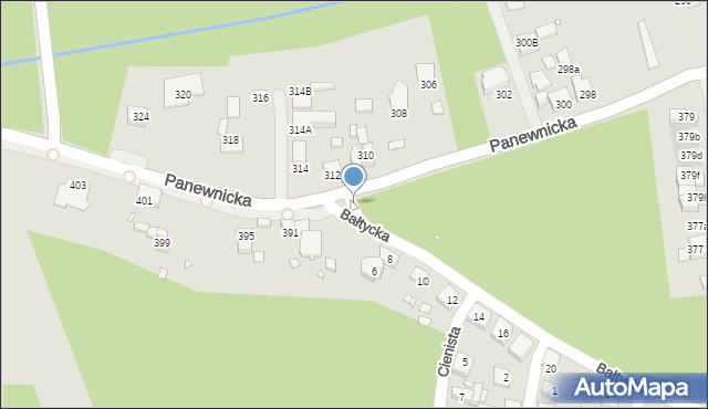 Katowice, Panewnicka, 393, mapa Katowic