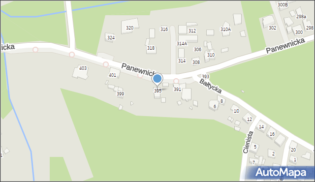 Katowice, Panewnicka, 395, mapa Katowic