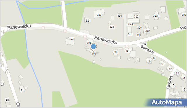 Katowice, Panewnicka, 399, mapa Katowic