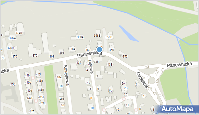Katowice, Panewnicka, 435a, mapa Katowic